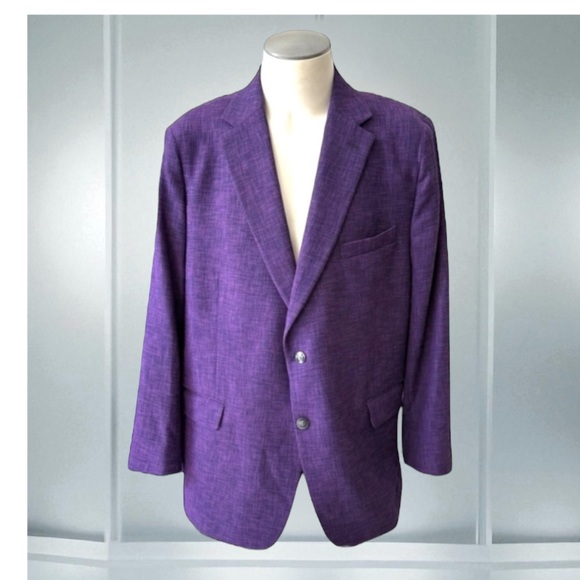 PAUL FREDERICK COTTON WOOL BLEND SINGLE BREASTED LIGHTWEIGHT SPORT COAT - Picture 1 of 16